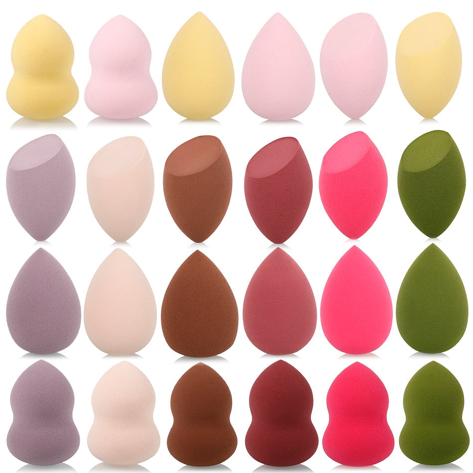 Cosmetic powder puff soft female makeup foundation sponge beauty make up blender tools accessories water drop shape