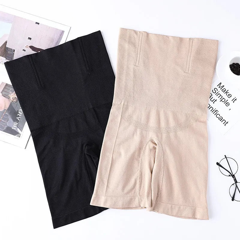 Women's High Waist Flat Angle Corset Pants Postpartum Buttocks Lifting and Body Shaping Pants Slim Fit Anti Glare Leggings