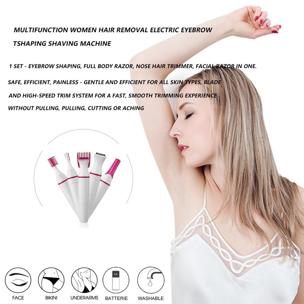 Multifunction Electric Epilator 5 in 1  Hair Removal Device Remover Mini