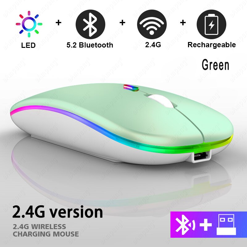 5.2 BT Wireless Mouse for Apple Macbook Air Xiaomi Pro Mouse For Huawei Matebook Laptop Notebook Computer iPad Tablet MatePad