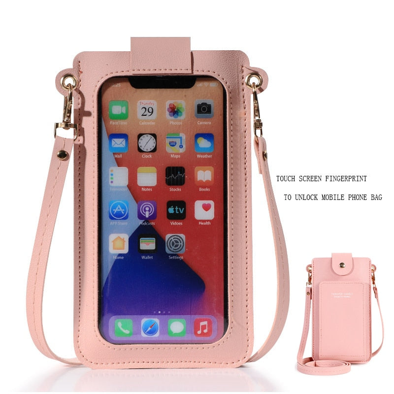 Touch Screen  Phone Clutch Bag Ladies Purse Large Capacity Travel Card Holder Passport Cover